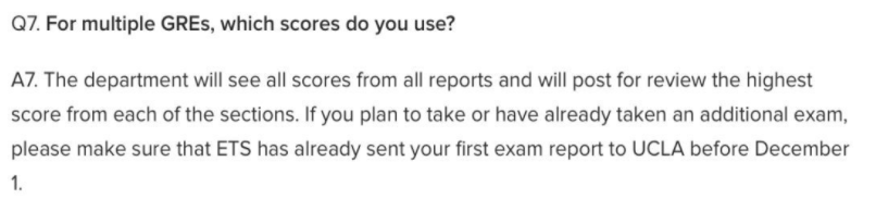 UCLA允许GRE拼分 UCLA允许GRE拼分