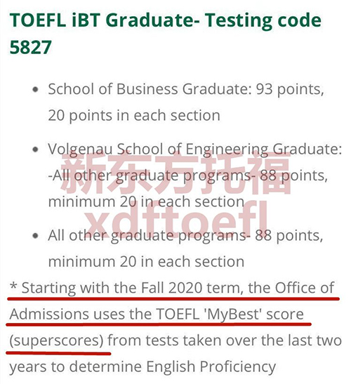 乔治梅森大学是否接受托福拼分成绩