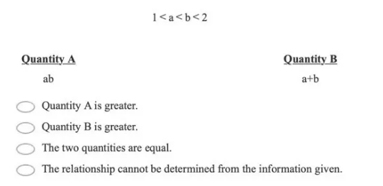 GRE数学中的基本不等式