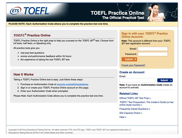 注册或登录您的TPO账号
