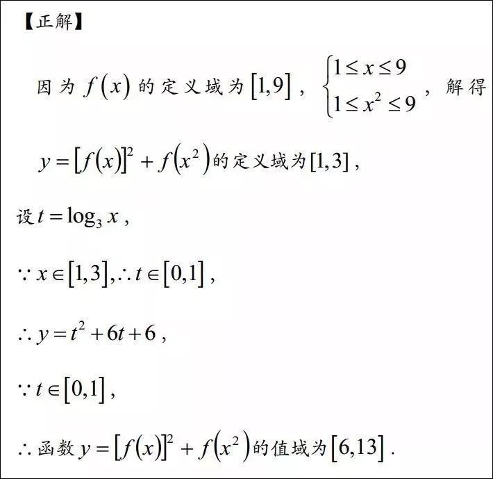 高中数学易错函数题